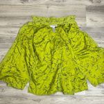 Sag Harbor Lime Green with Black Embroidered Floral Print Fax Suede Shacket 16W Photo 5