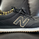 New Balance  501 Black Leopard Print Lined Sneakers Athleisure Shoes‎ Photo 0