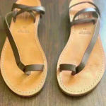 Vero Cuoio  sandals size 39 (8.5) never worn lather color brown Photo 6
