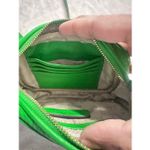 Michael Kors  Charlton Green Leather Gold Push Lock Crossbody Shoulder Bag Purse Photo 11