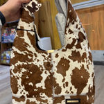Viral house of Harlow cow print shoulder bag Brown Photo 0