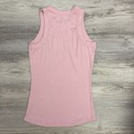 Pale Pink Sleeveless Ribbed Women's Stretchy Tank Top Size Small Photo 4