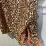 1. State  Rose Gold sequined dress size 2 Photo 8