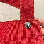 Roxy  Tote Bag Y2k Red Corduroy Front and Back Pockets Double Handle Straps Vtg. Photo 12