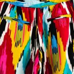 Silence + Noise Urban Outfitters Crop Pant 6 Capri Tribal Ikat Multicolor Belt Photo 6