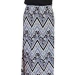 Three Pink Hearts women's black and white halter top sleeveless long maxi dress Photo 0