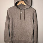 Nike  Hoodie Women's M Gray Fleece Pullover Sweatshirt Center Swoosh 598575-063 Photo 0