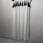 SOLITAIRE SWIM Dress Coverup Boho Embroidered White Tassels Was Festival Gauzy S Photo 5