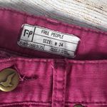 Free People fuschia pink jeans zipped ankles size 24 Photo 5