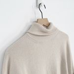Nanushka Monday Turtleneck Sweater Slouchy Oversized Merino Angora Beige S Photo 2