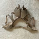 Maripé Maripe Heels Womens‎ 9 Gold Sloane Glitter Stiletto Wedding Formal Holiday Party Photo 6