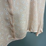 Loft Ann Taylor  Woman's Pale Pink Daisy Silky Top - Large - Minimalist Preppy Photo 2