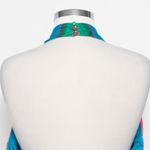 Alice + Olivia Lyndon Striped Halter Maxi Dress Photo 7