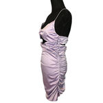 superdown Rosie Cami Cut Out Mini Dress Size MEDIUM Bodycon Lavender Ruched Club Photo 4
