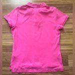 Ralph Lauren  Sport Pink Slim Fit Polo with Aqua Blue Logo Size Large Photo 1