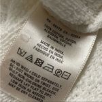 Anthropologie π΅ SALE 3/$25 ANTHRO FLOREAT COTTON CREAM PULLOVER TASSEL CROCHET SWEATER XS Photo 5