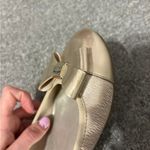 Anne Klein  Sport Metallic Gold Flats with Bows Photo 9