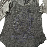 Harley Davidson Women's Large Gray/Purple Graphic Mesh Long Sleeve Y2K Crewneck Photo 1