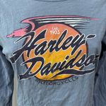 Harley Davidson  Blue Long Sleeve T-shirt Orlando Florida Motorcycle Medium Photo 1