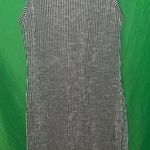 Caution to the Wind Striped Black and White Sleeveless Dress size Medium Photo 0