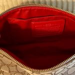 Coach Authentic Signature Crossbody Bag New tag Khaki/Red Photo 5