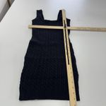 ZARA ‎ Sweater Dress Womens Small Black Cable Knit Sleeveless Bodycon Pullover Photo 7