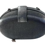 VTG Exclusively For You LORD & TAYLOR Grey purse w/ Silver curb link chain Gray Photo 3