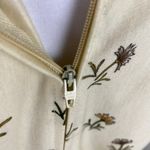 Jeanne Durrell Vintage Neutral 3 Piece Floral Long Sleeve Dress Scarf & Belt Brown Size M Photo 7