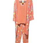 Flora Nikrooz NWT Women's Super Soft 3 Piece Pajama Sleep Set Pink M Photo 7