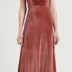 Jenny Yoo  Collection Logan Velvet Maxi Dress 4 Illusion Plunge gown bridesmaid Photo 0
