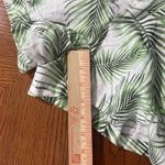 Sigrid Olsen  Palm Frond Elastic Waist Linen Blend Shorts Size Large Photo 4