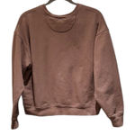 Girlfriend Collective Crop Casual Brown Sustainable Oversized Sweatshirt M Photo 0