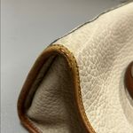 Dooney & Bourke VTG Purse NEEDS WORK Elegant Cream Brown Leather Handbag Photo 8