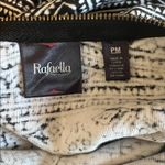 Rafaella  Black/White Abstract Print 3/4 Sleeve TShirt Size Med Petite Photo 5