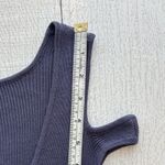 Chico's  Steel Blue Cold Sholder Tunic Knit Top Size 3 / XL Photo 8