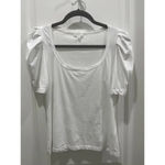 A.L.C. Rumi Tee in White Puffy Sleeves T-Shirt Top Sz XS Photo 1