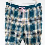 secret treasures  Pajama Pants Size 2X Green Plaid‎ Flannel Joggers Sleep Lounge Photo 2