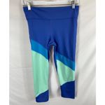 Joy Lab Color Block Blue Cropped Leggings Size Medium Photo 1