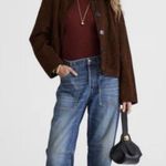 Madewell $158 The Darted Barrel-Leg Utility Jean Blue Irmo Wash Size 31 Photo 0