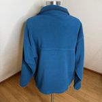 Vintage Cabelas Fleece Snap Pullover Unisex Medium Teal Polartec Sweater Outdoor Blue Photo 11