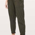 Lululemon Dance Studio Crop Pants 25” Joggers Dark Olive Size 2 Photo 0