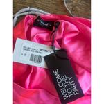 retrofete Francesca Satin Mini Dress Hyper Pink Womens Size Small Photo 9