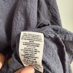 Free People  shirt women's size XS love,‎ her madly, gauze, oversized shirt, blue Photo 5