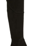 Lucky Brand Black Harleen Over the Knee Suede Boot Shoes Sz 37 (7) Photo 0