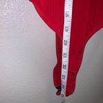 Long Sleeve High Cut Red Bodysuit US M Size M Photo 6