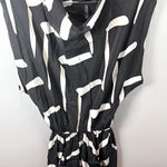 Yumi Kim  Women's Short Sleeve Black/White Abstract Print‎ Silk Romper Size Small Photo 0