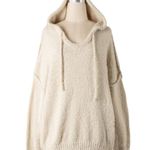 Ivory V Neck Hoodie Sweater Size L Photo 0