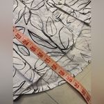 Cynthia Rowley  Shirt Womens Size Large White Leaf 100% Linen Blouse Button Front Photo 3