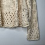 Anthropologie  Akemi + Kin Cream Open Cardigan Sweater Size Small Photo 4