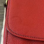 Miu Miu Sound Lock Leather Crossbody in red with gold hardware Photo 3